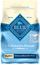 Load image into Gallery viewer, Blue Buffalo Life Protection Natural Chicken & Brown Rice Recipe Puppy Dry Dog Food