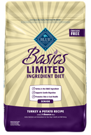 Blue Buffalo Basics Senior Turkey & Potato Recipe Dry Dog Food