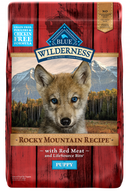 Blue Buffalo Wilderness Rocky Mountain Grain Free Natural Red Meat High Protein Recipe Puppy Dry Dog Food