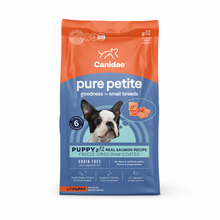 Load image into Gallery viewer, Canidae PURE Petite Small Breed Puppy Salmon Recipe Raw Coated Dry Dog Food