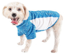 Load image into Gallery viewer, Pet Life Active Warf Speed Sporty Performance Dog T-Shirt in Blue