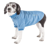 Load image into Gallery viewer, Pet Life Active Relax Stretch Fur Flexed Blue Polo T-Shirt