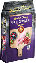 Load image into Gallery viewer, Fussie Cat Market Fresh Grain Free Quail & Duck Meal Recipe Dry Cat Food