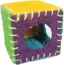 A & E Nibbles Loofah Cube Small Animal Toy
