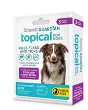 Load image into Gallery viewer, Sergeant's Guardian Flea & Tick Topical for Dogs 3 Count