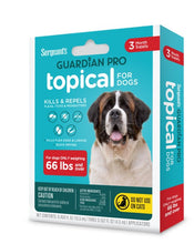 Load image into Gallery viewer, Sergeant's Guardian PRO Flea & Tick Topical for Dogs 3 Count