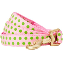 Load image into Gallery viewer, Blueberry Pet Velvety Polka Dot Baby Pink Flocking Dog Leash
