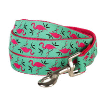 Load image into Gallery viewer, Blueberry Pet Durable Pink Flamingo Light Emerald Dog Leash