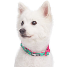 Load image into Gallery viewer, Blueberry Pet Pink Flamingo Light Emerald Dog Collar