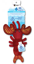 Load image into Gallery viewer, Spunky Pup Clean Earth Lobster Plush Dog Toy