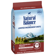 Load image into Gallery viewer, Natural Balance L.I.D. Limited Ingredient Diets Beef & Brown Rice Formula Dry Dog Food