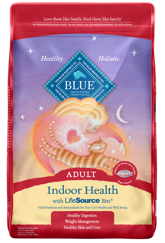 Blue Buffalo Indoor Health Natural Salmon & Brown Rice Adult Dry Cat Food