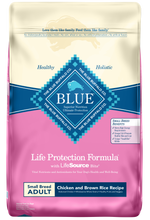 Load image into Gallery viewer, Blue Buffalo Life Protection Natural Chicken &amp; Brown Rice Recipe Small Breed Adult Dry Dog Food
