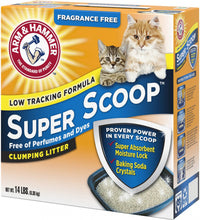 Load image into Gallery viewer, Arm &amp; Hammer Super Scoop Unscented Clumping Litter
