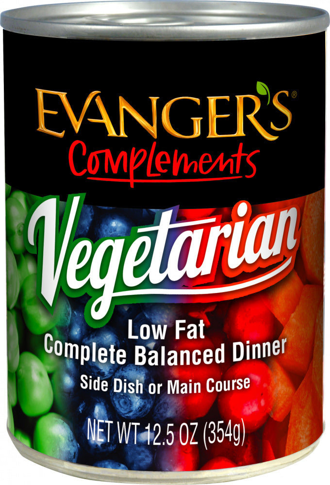 Evangers Low Fat Super Premium All Fresh Vegetarian Dinner Canine and Feline Canned Food