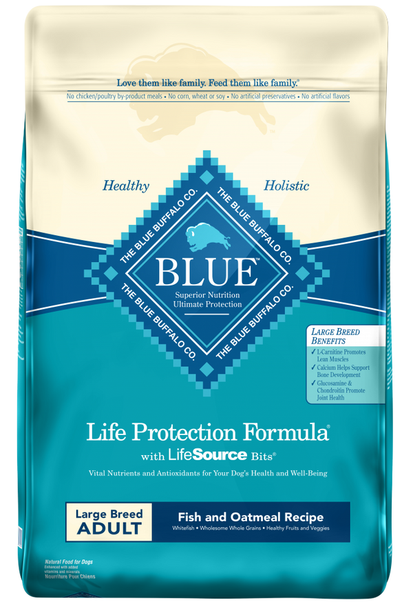 Blue Buffalo Life Protection Natural Fish & Oatmeal Recipe Large Breed Adult Dry Dog Food