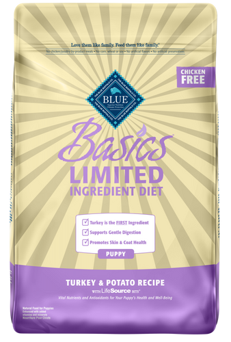 Blue Buffalo Basics Puppy Turkey & Potato Recipe Dry Dog Food