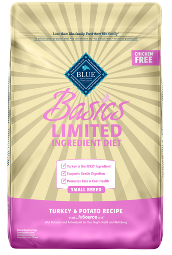 Blue Buffalo Basics Small Breed Adult Turkey & Potato Recipe Dry Dog Food