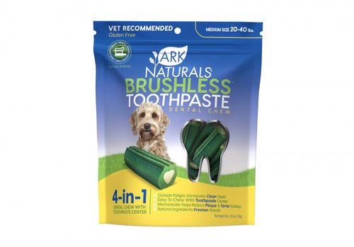 Ark Naturals BREATH-LESS Brushless-Toothpaste Medium Dog Treats