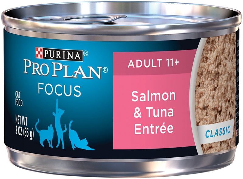 Purina Pro Plan Focus Senior Cat 11+ Salmon & Tuna Entree Canned Cat Food