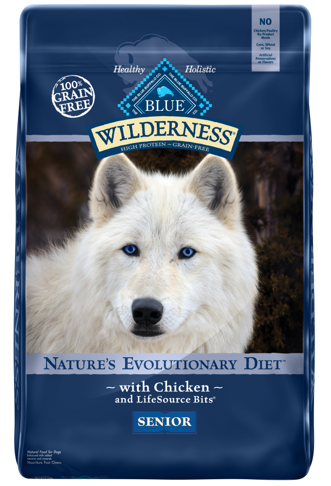 Blue Buffalo Wilderness Grain Free Chicken High Protein Recipe Senior Dry Dog Food
