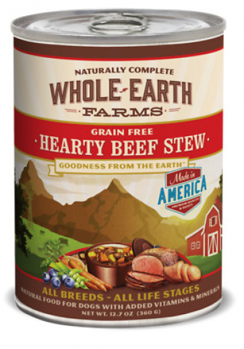 Whole Earth Farms Grain Free Hearty Beef Stew Canned Dog Food