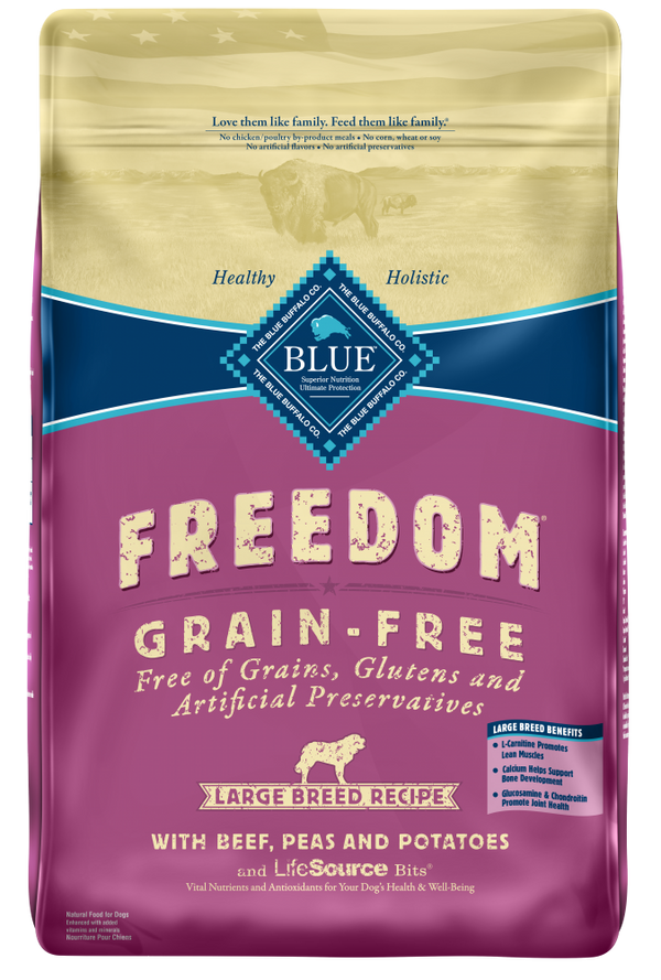 Blue Buffalo Freedom Large Breed Adult Beef Recipe Dry Dog Food