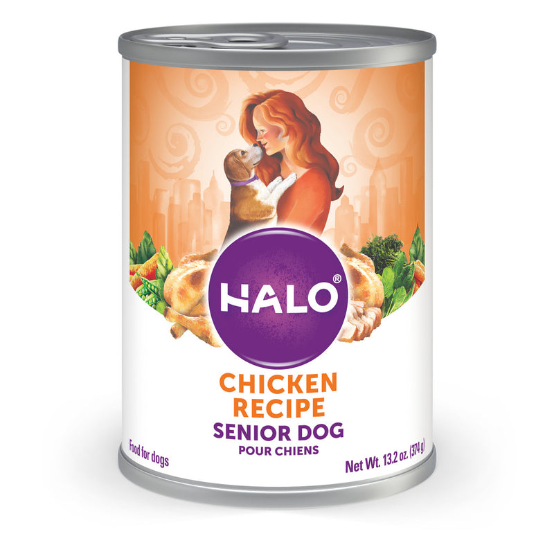 Halo Senior Chicken Recipe Canned Dog Food