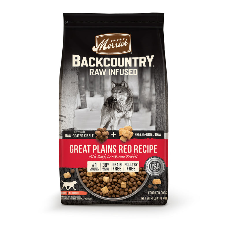Merrick Backcountry Raw Infused Grain Free Great Plains Red Recipe Dry Dog Food