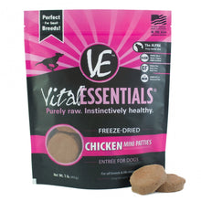 Load image into Gallery viewer, Vital Essentials Freeze Dried Grain Free Chicken Mini Patties Entree for Dogs Food
