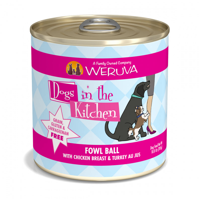 Weruva Dogs in the Kitchen Fowl Ball Grain Free Chicken & Turkey Canned Dog Food