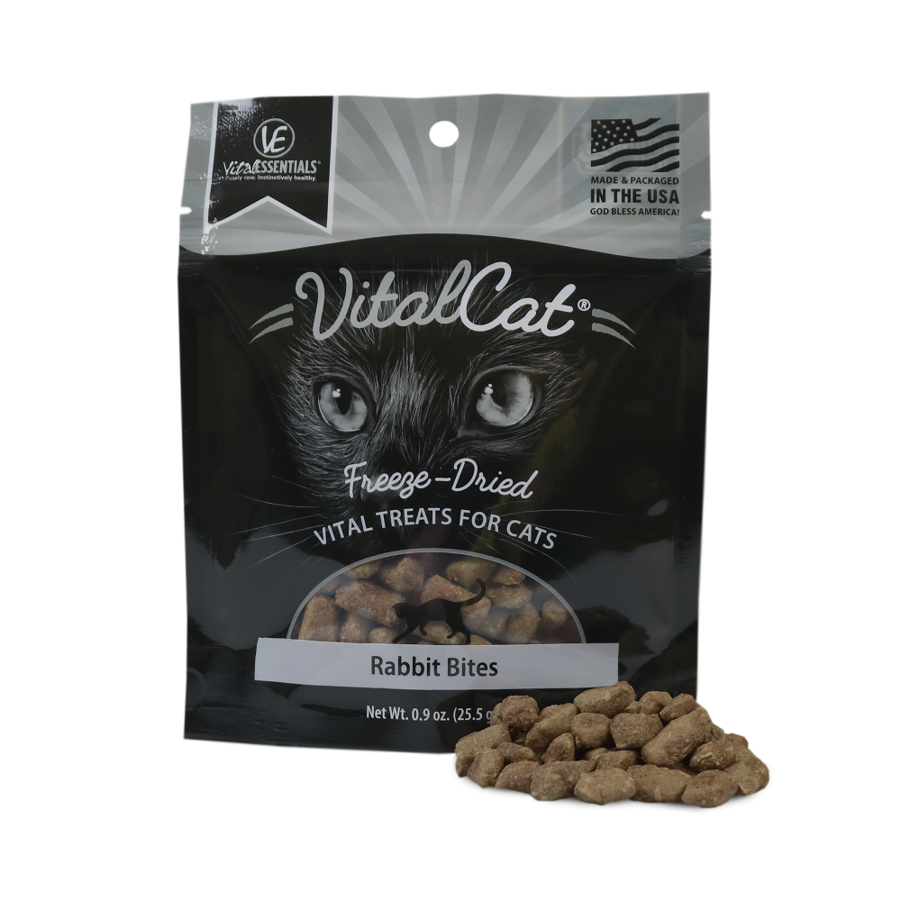 Vital Essentials Vital Cat Freeze Dried Grain Free Rabbit Bites Cat Treats