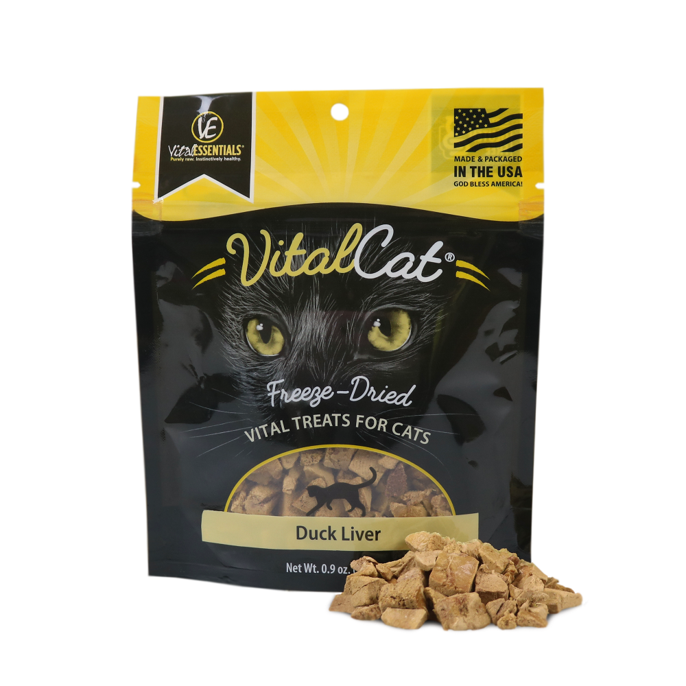 Vital Essentials Vital Cat Freeze Dried Grain Free Duck Liver Cat Treats