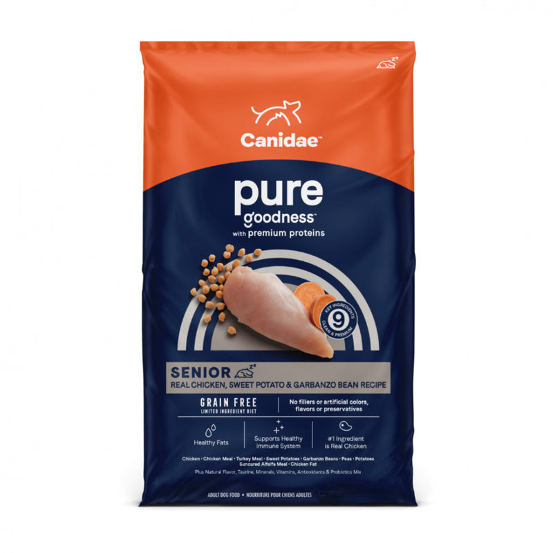 Canidae Grain Free PURE Chicken, Sweet Potato & Garbanzo Bean Recipe For Senior Dogs