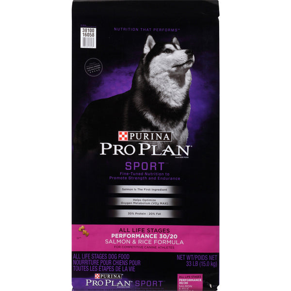 Purina Pro Plan Sport All Life Stages Performance 30/20 Salmon & Rice Formula Dry Dog Food