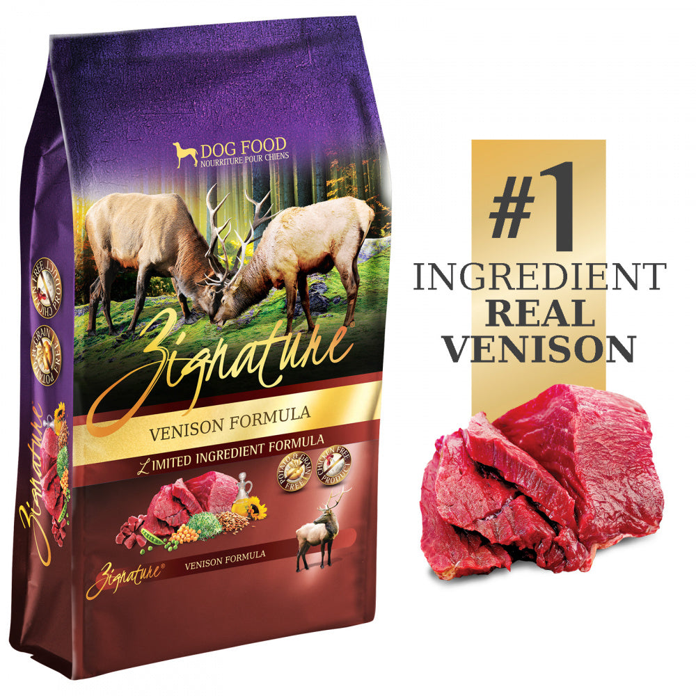 Zignature Limited Ingredient Diet Grain Free Venison Recipe Dry Dog Food