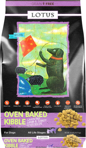 Lotus Grain Free Lamb and Turkey Liver Dry Dog Food