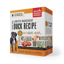 Load image into Gallery viewer, The Honest Kitchen Limited Ingredient Duck Recipe Dehydrated Dog Food

