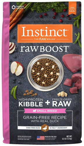 Instinct Raw Boost Small Breed Grain Free Recipe with Real Duck Natural Dry Dog Food