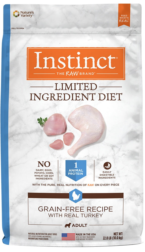 Instinct Limited Ingredient Diet Adult Grain Free Recipe with Real Turkey Natural Dry Dog Food