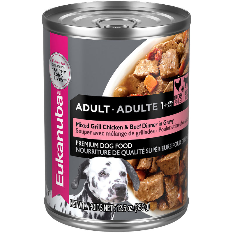 Eukanuba Adult Mixed Grill Beef & Chicken Dinner in Gravy Canned Dog Food