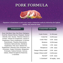 Load image into Gallery viewer, Zignature Limited Ingredient Formula Grain Free Pork Dry Dog Food
