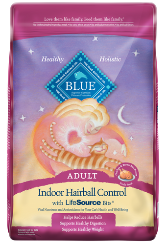 Blue Buffalo Indoor Hairball Control Chicken & Brown Rice Recipe Dry Cat Food