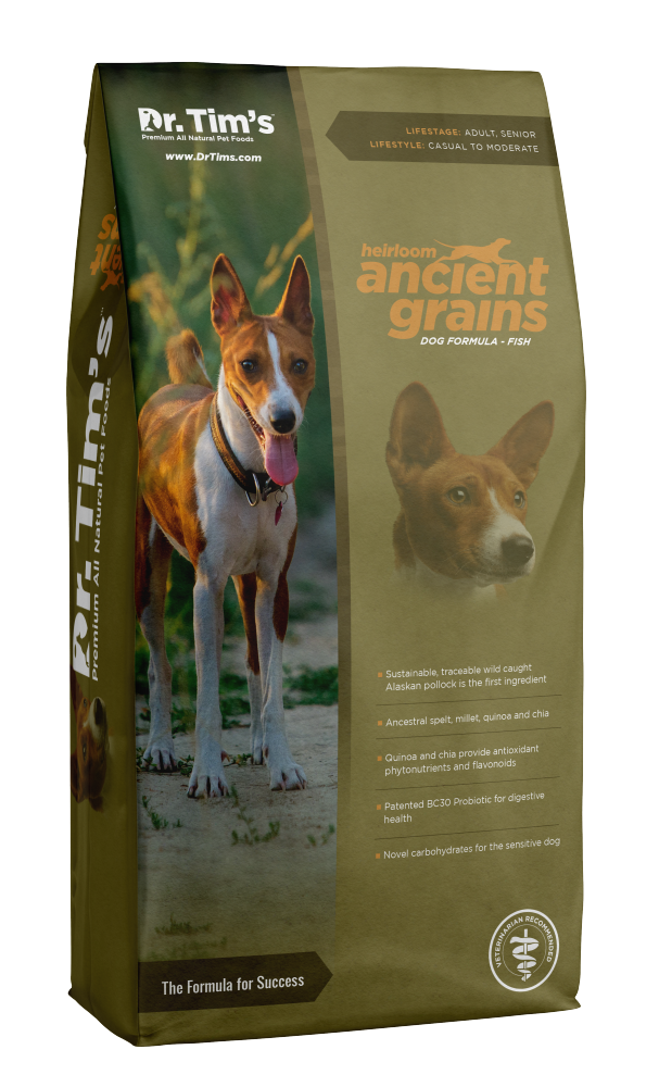 Dr. Tim's Heirloom Ancient Grains Fish Recipe Dry Dog Food