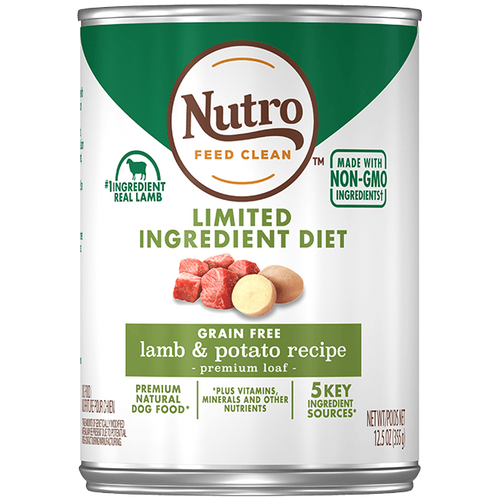 Nutro Limited Ingredient Diet Grain Free Lamb & Potato Pate Canned Dog Food