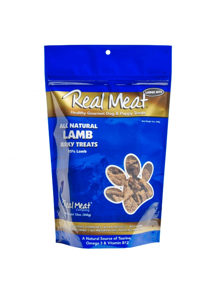 The Real Meat Company Grain Free All Natural Lamb Jerky Dog Treats