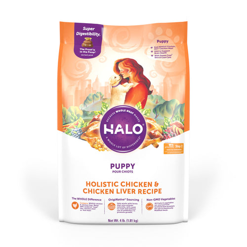 Halo Puppy Holistic Chicken & Chicken Liver Recipe Dry Dog Food