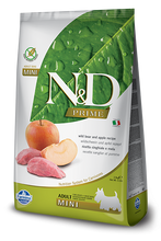 Load image into Gallery viewer, Farmina N&amp;D Natural &amp; Delicious Grain Free Mini Adult Wild Boar &amp; Apple Dry Dog Food
