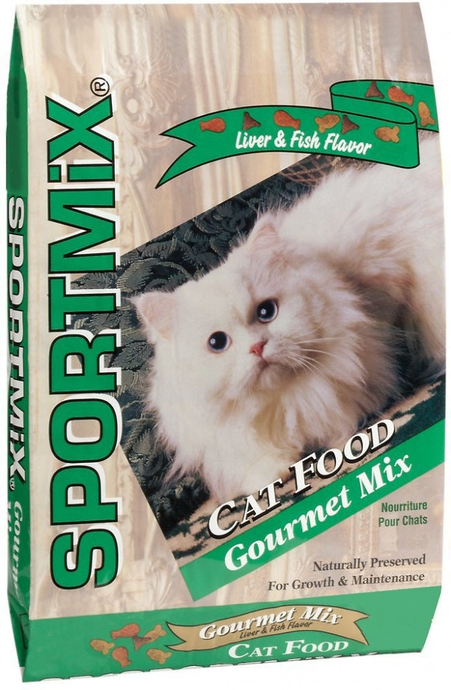 SPORTMiX Gourmet Mix Liver & Fish Flavor Dry Cat Food