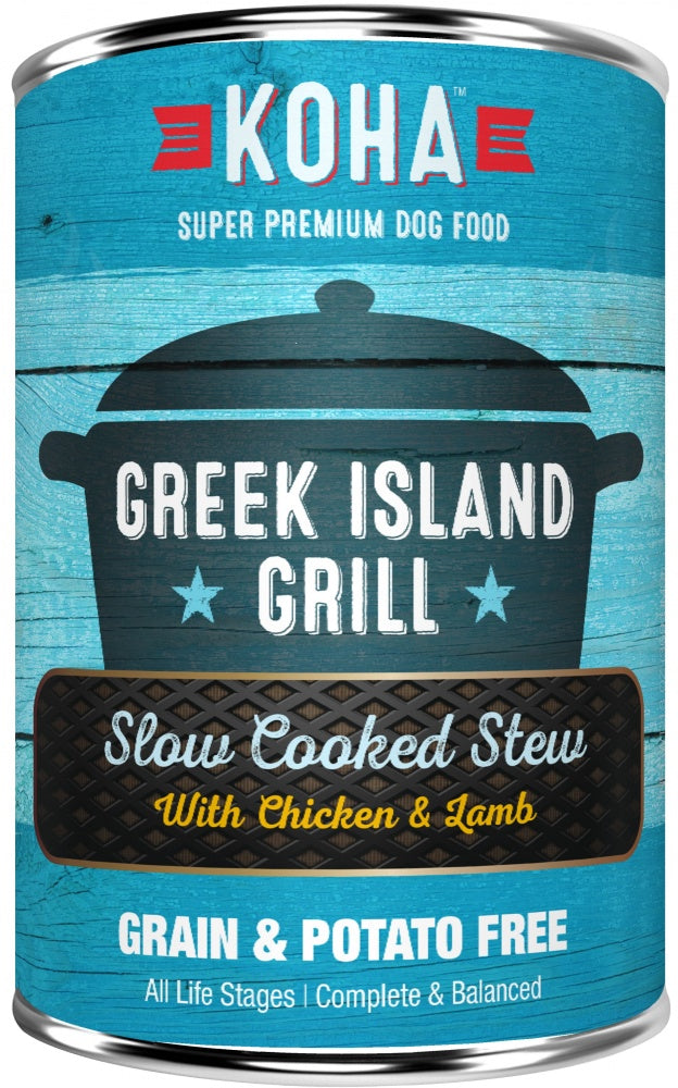 KOHA Grain & Potato Free Greek Island Grill Slow Cooked Stew with Chicken & Lamb Canned Dog Food